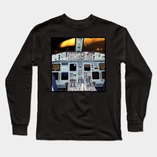 Space Shuttle Cockpit Long Sleeve T-Shirt